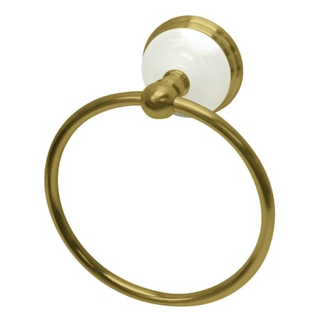 BA1114BB Victorian Towel Ring, Brushed Brass